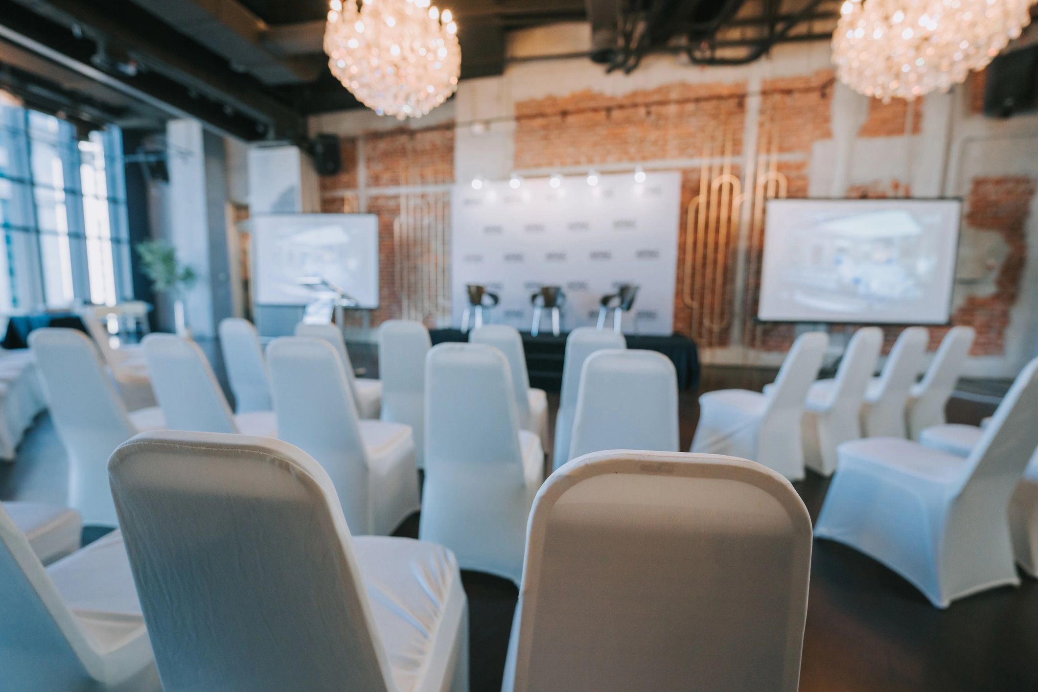 Modern conference setting representing collaboration and partnership